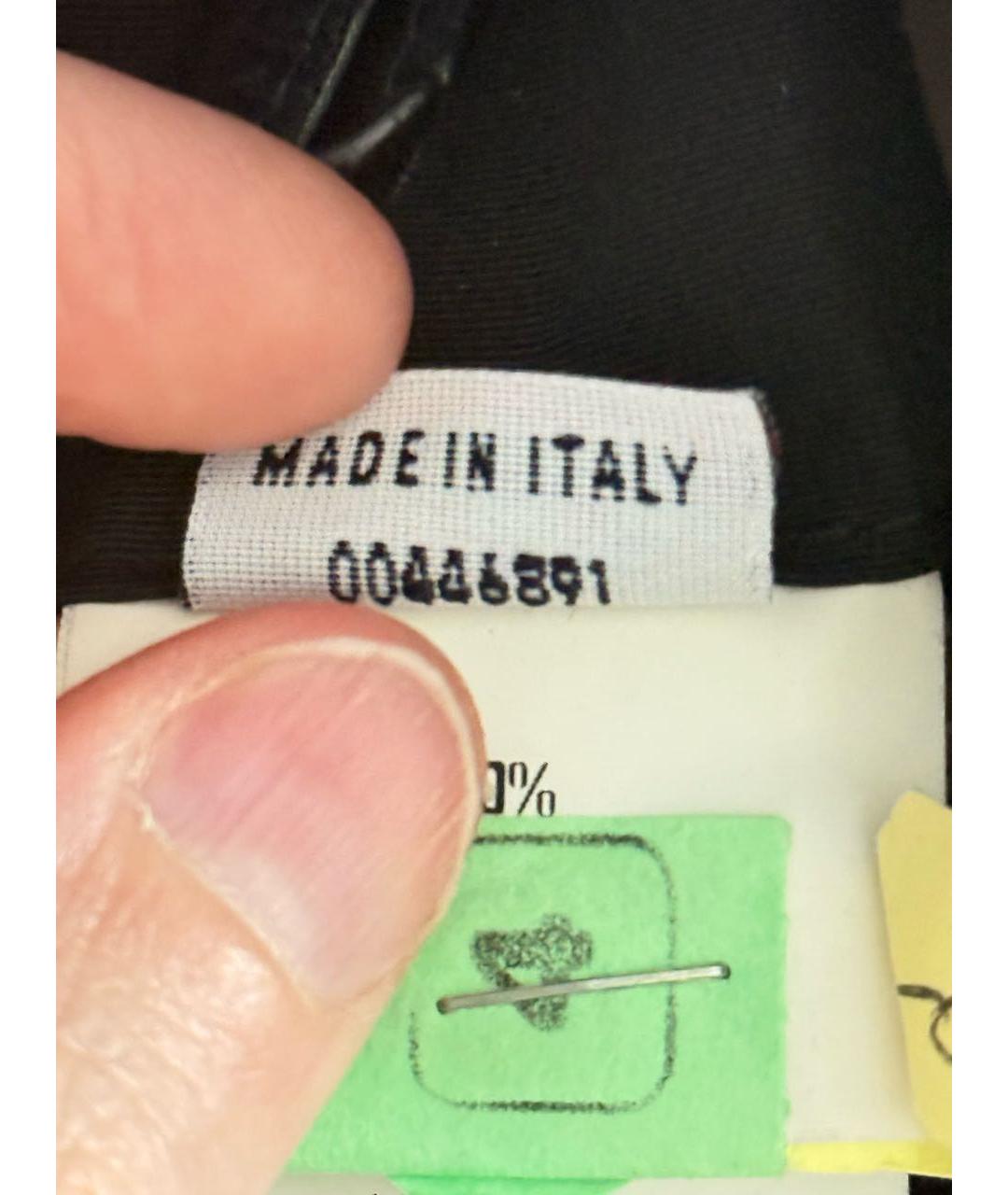 STEFANO RICCI Черный полиэстеровый тренч / плащ, фото 6