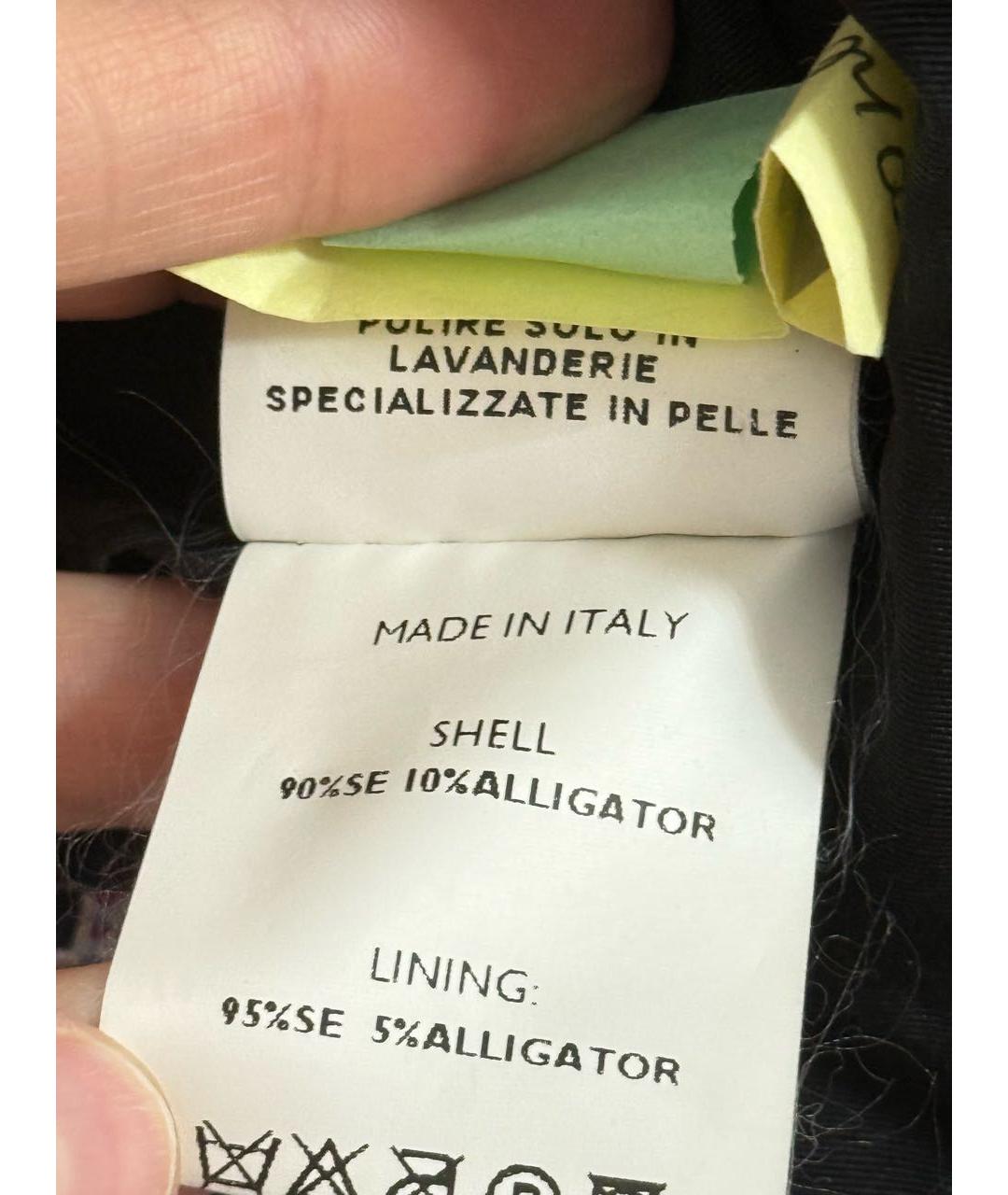 STEFANO RICCI Черный полиэстеровый тренч / плащ, фото 5