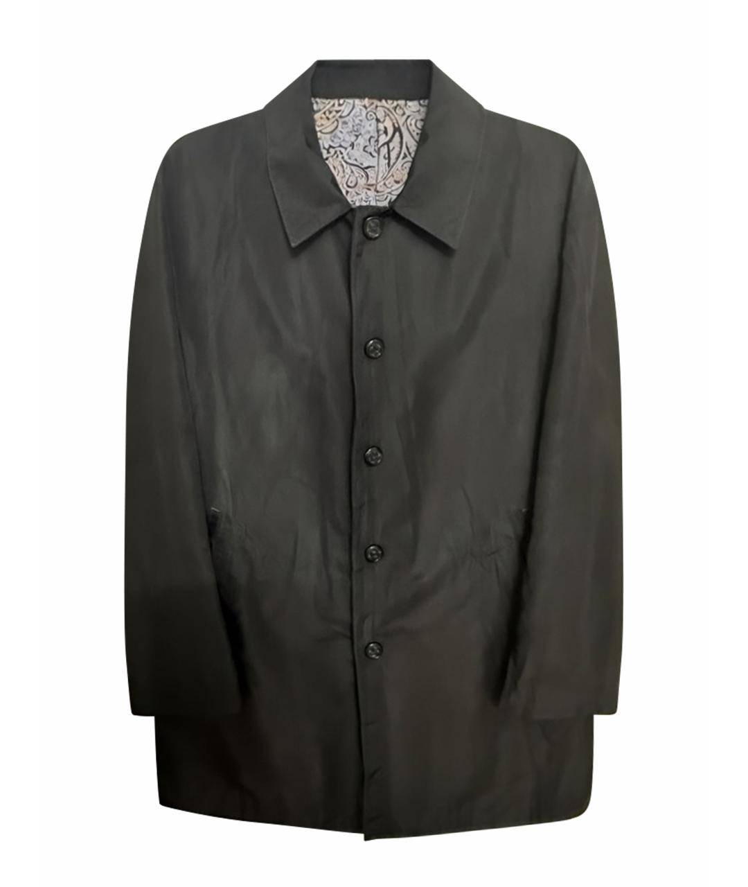 STEFANO RICCI Черный полиэстеровый тренч / плащ, фото 1