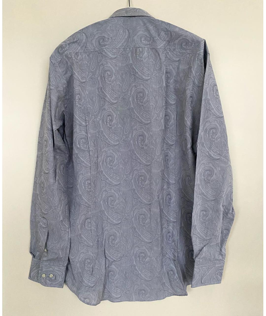 ETRO Серая хлопковая классическая рубашка, фото 4