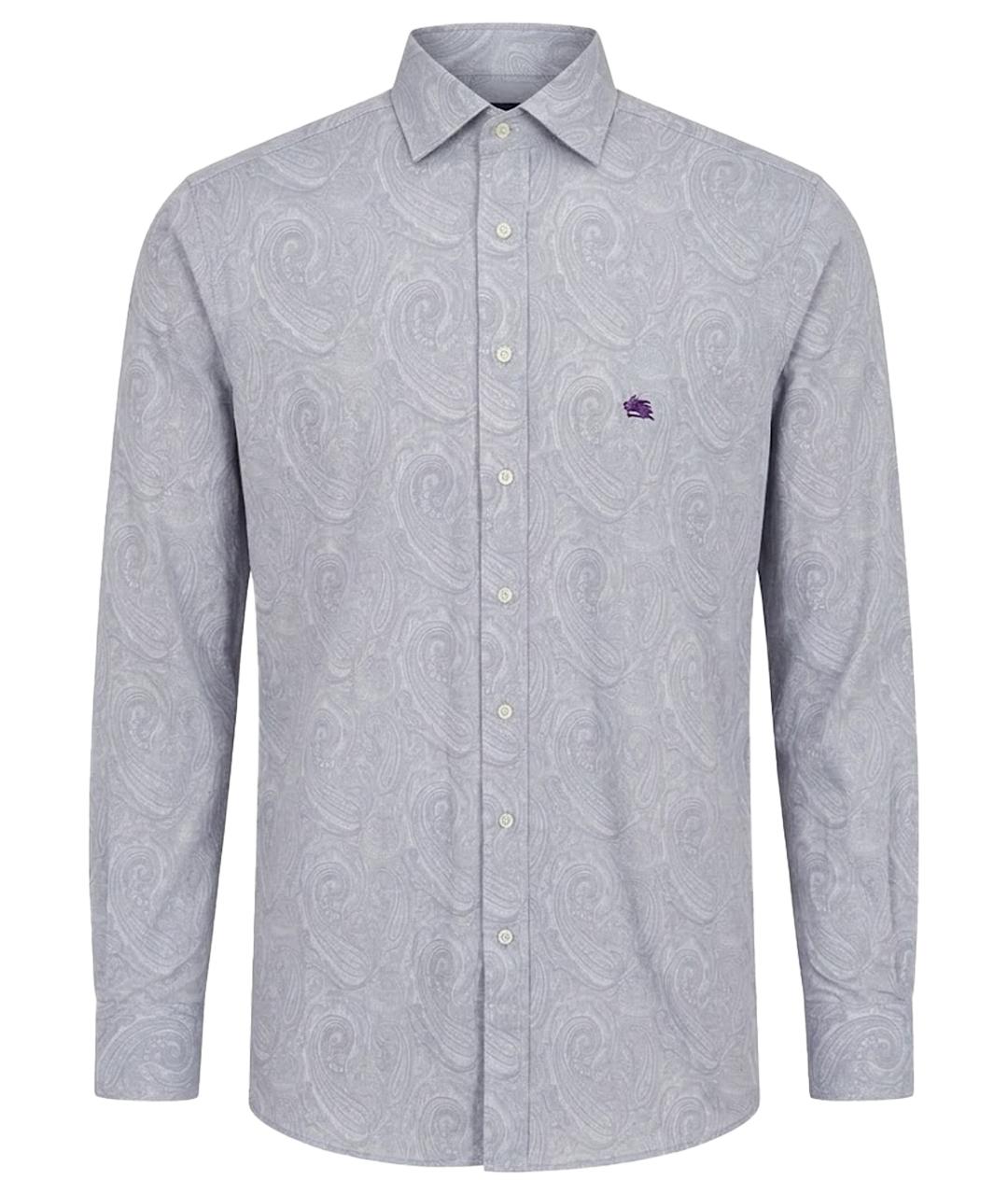 ETRO Серая хлопковая классическая рубашка, фото 1