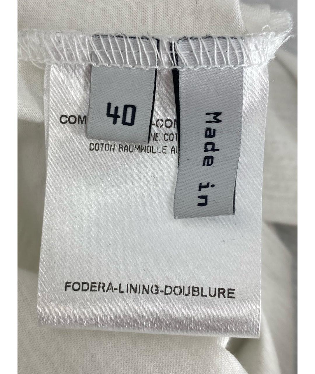 BALENCIAGA Белая хлопковая майка, фото 8