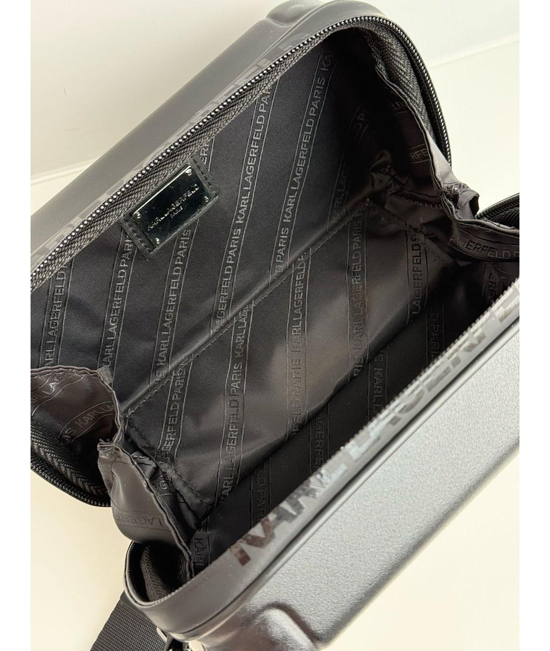 KARL LAGERFELD Черная сумка на плечо, фото 4