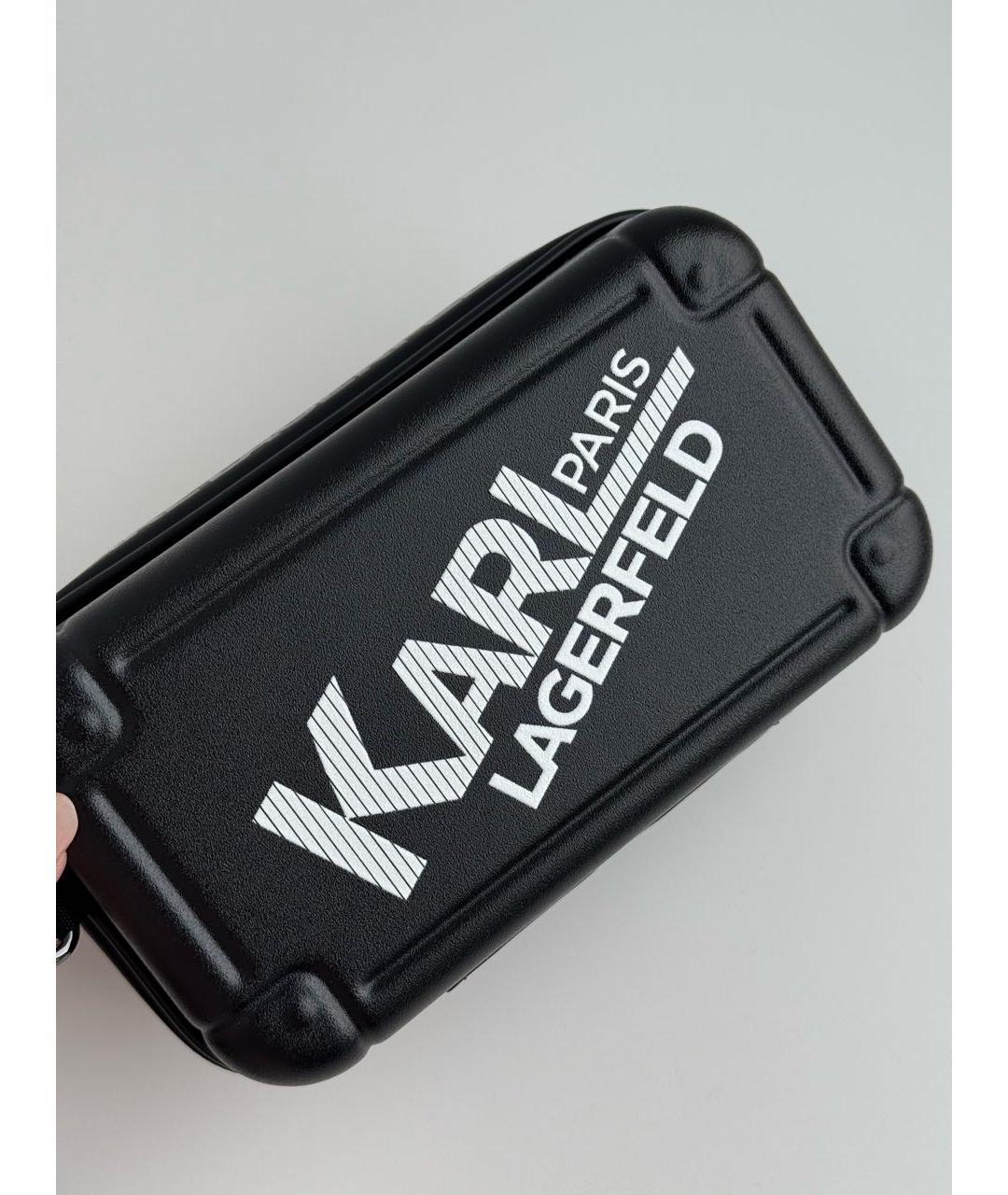 KARL LAGERFELD Черная сумка на плечо, фото 7