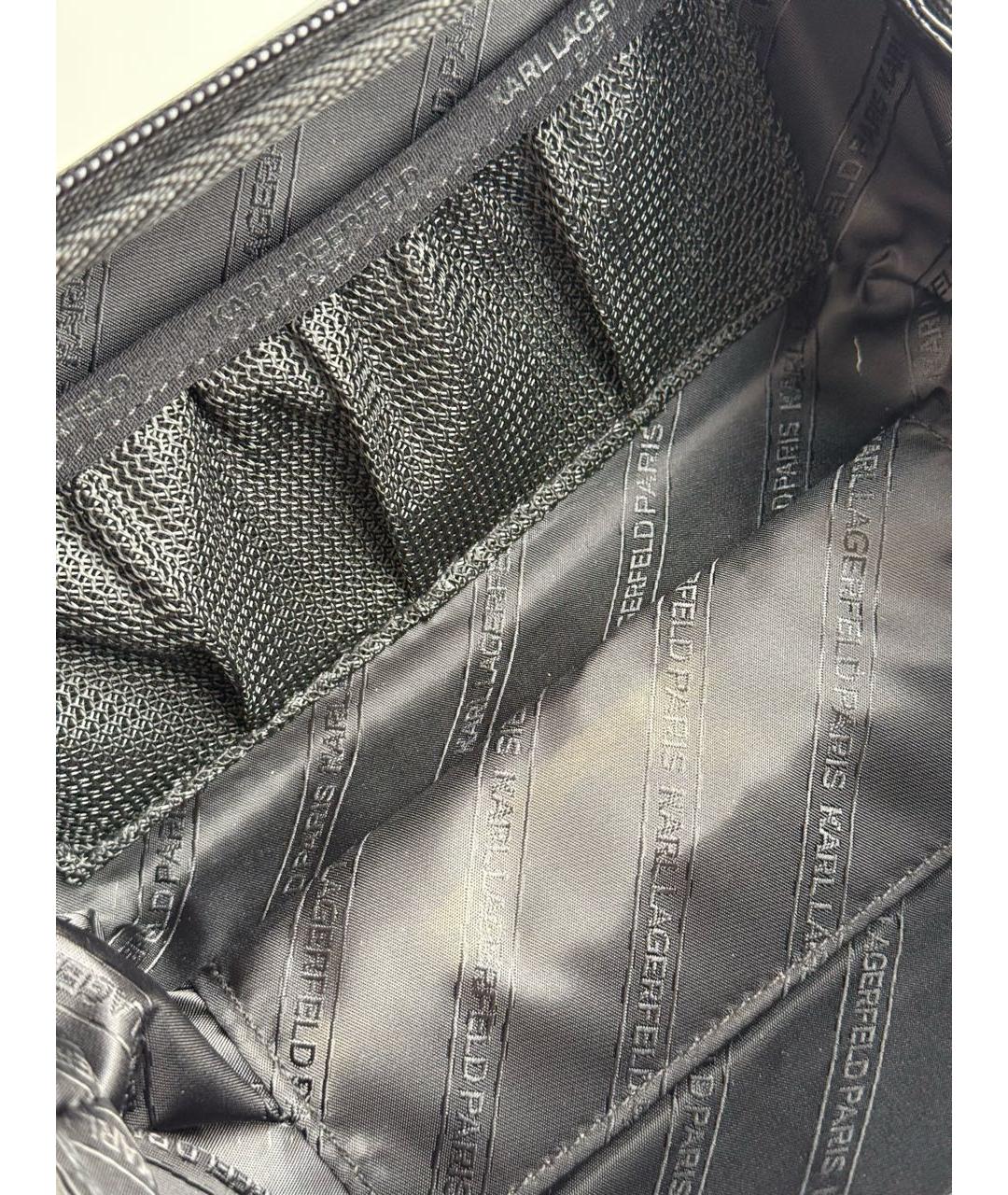 KARL LAGERFELD Черная сумка на плечо, фото 8