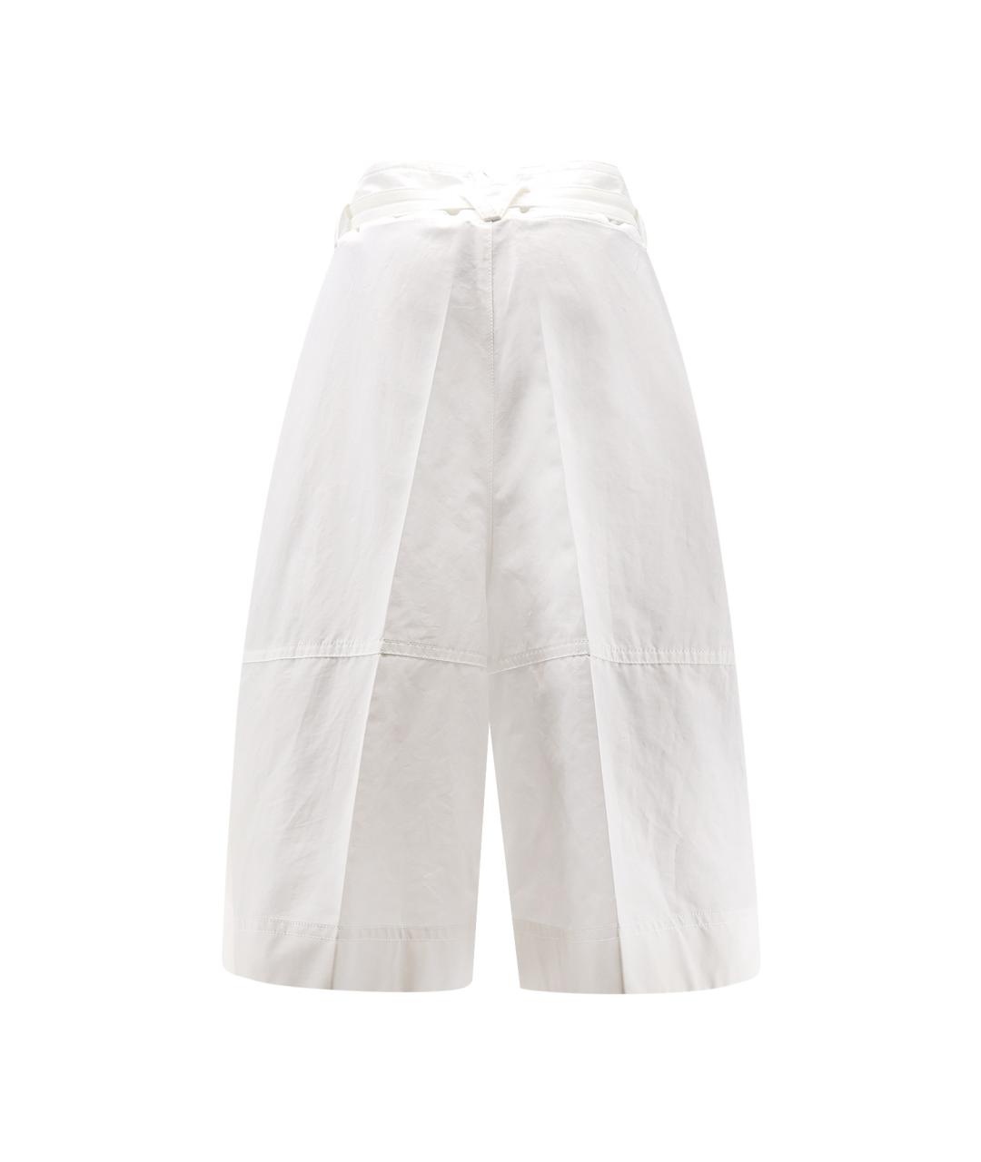 BOTTEGA VENETA Белые хлопковые шорты, фото 2