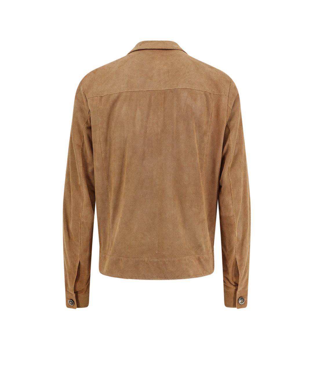 HUGO BOSS Бежевая замшевая куртка, фото 2