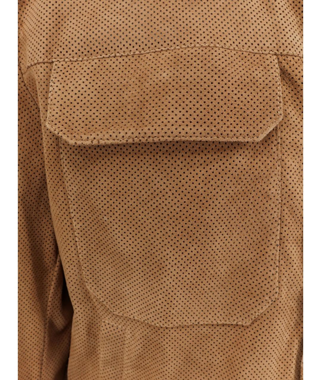 HUGO BOSS Бежевая замшевая куртка, фото 3