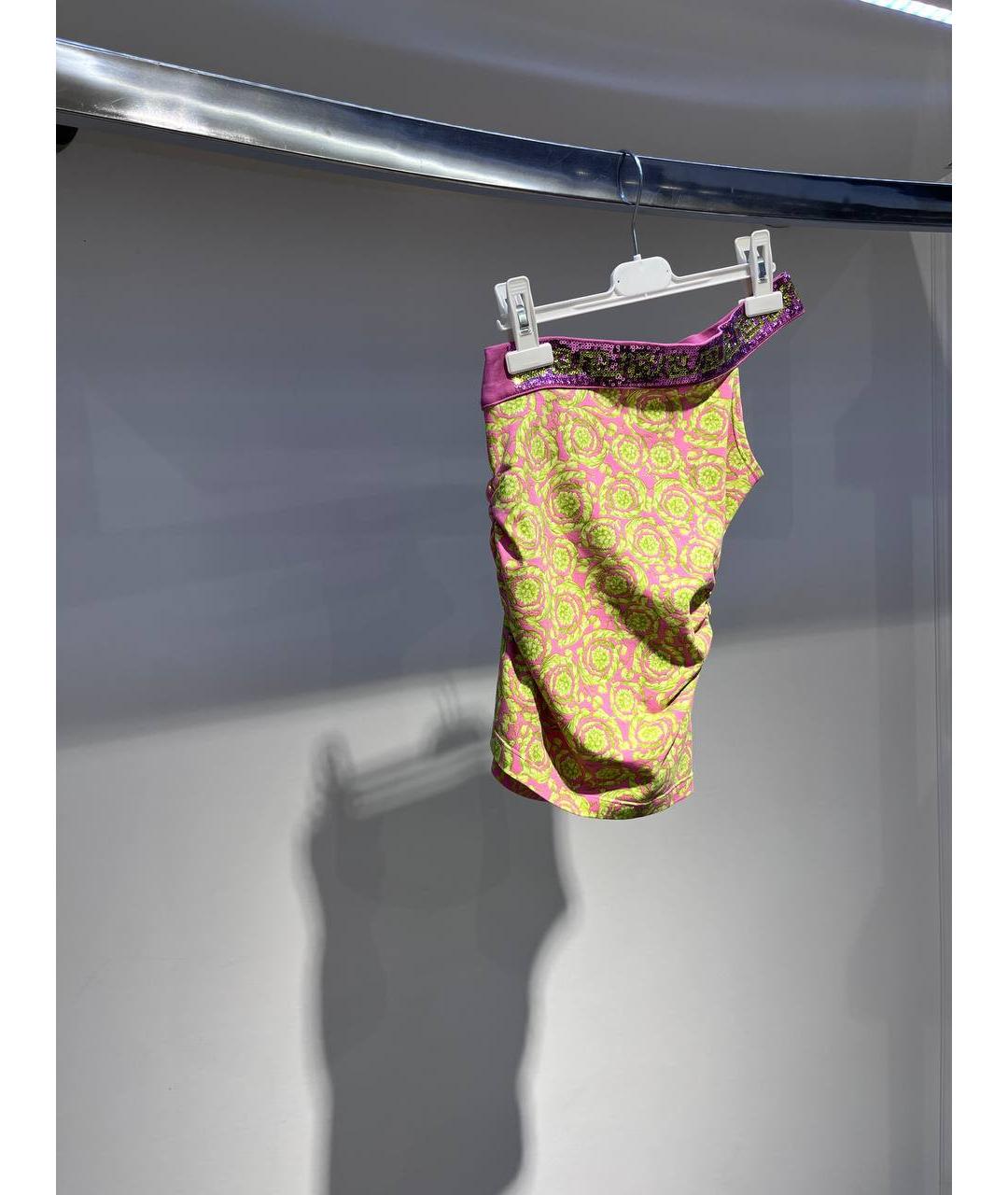 VERSACE Мульти хлопковый детская футболка / топ, фото 2