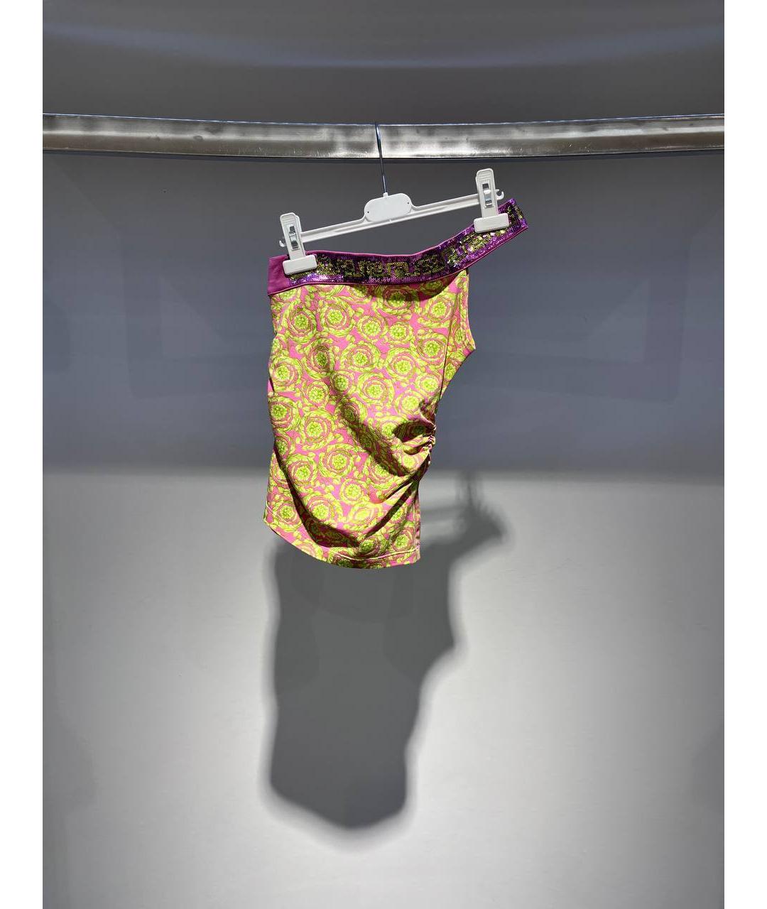 VERSACE Мульти хлопковый детская футболка / топ, фото 4