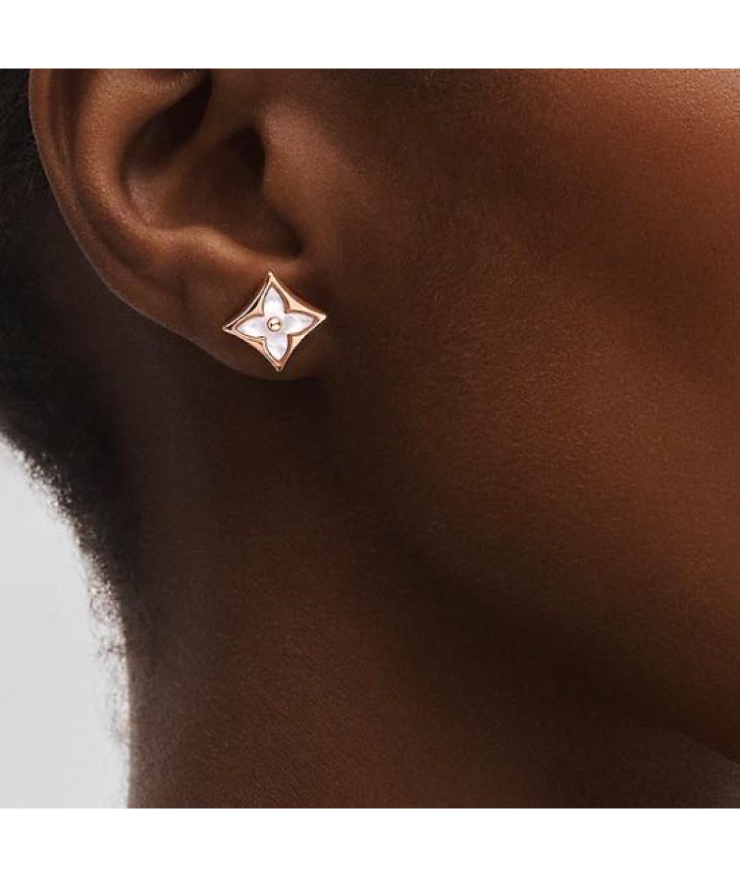 LOUIS VUITTON Золотые серьги из розового золота, фото 3