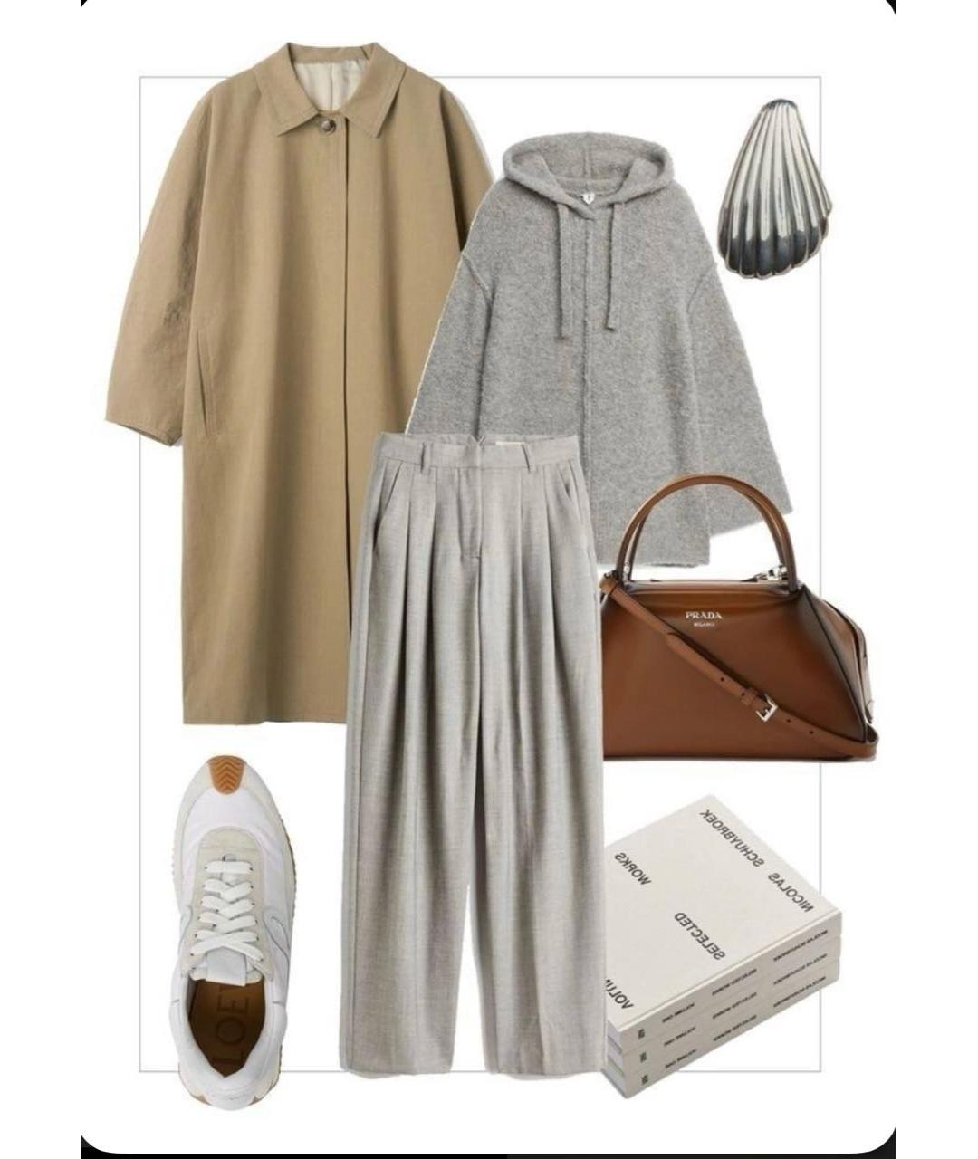 COS Бежевый хлопковый тренч/плащ, фото 8