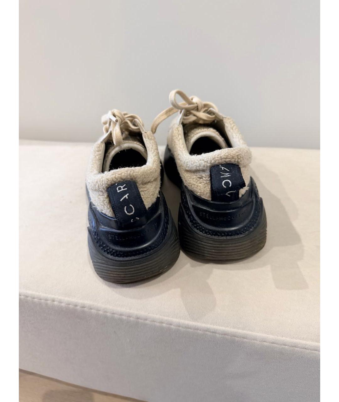 STELLA MCCARTNEY Бежевые текстильные брогги и оксфорды, фото 4