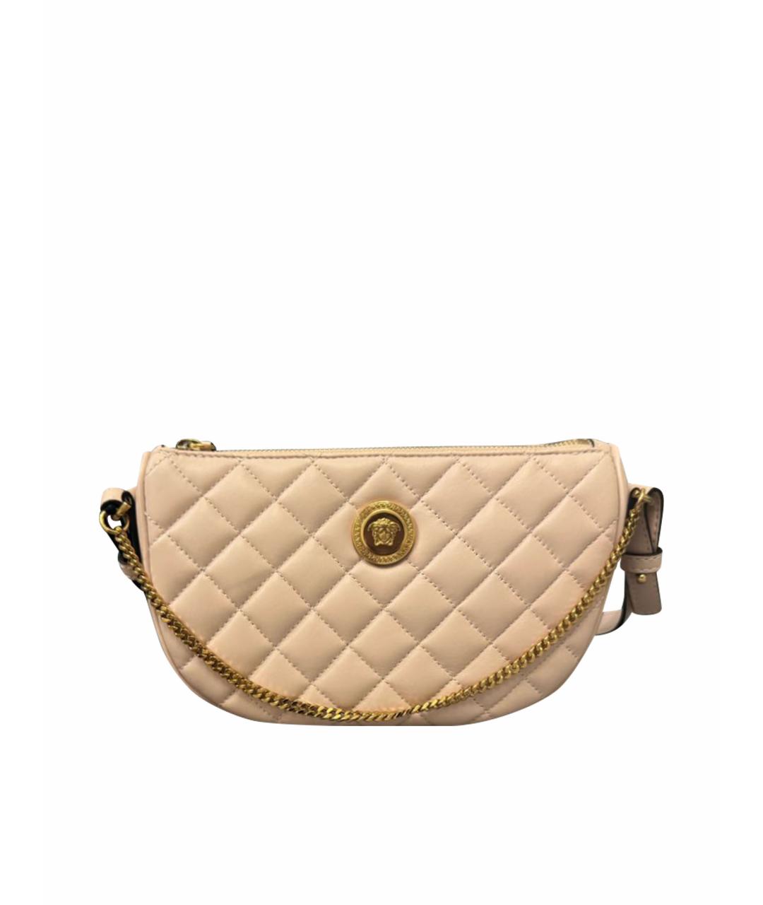 VERSACE Розовая кожаная сумка через плечо, фото 1