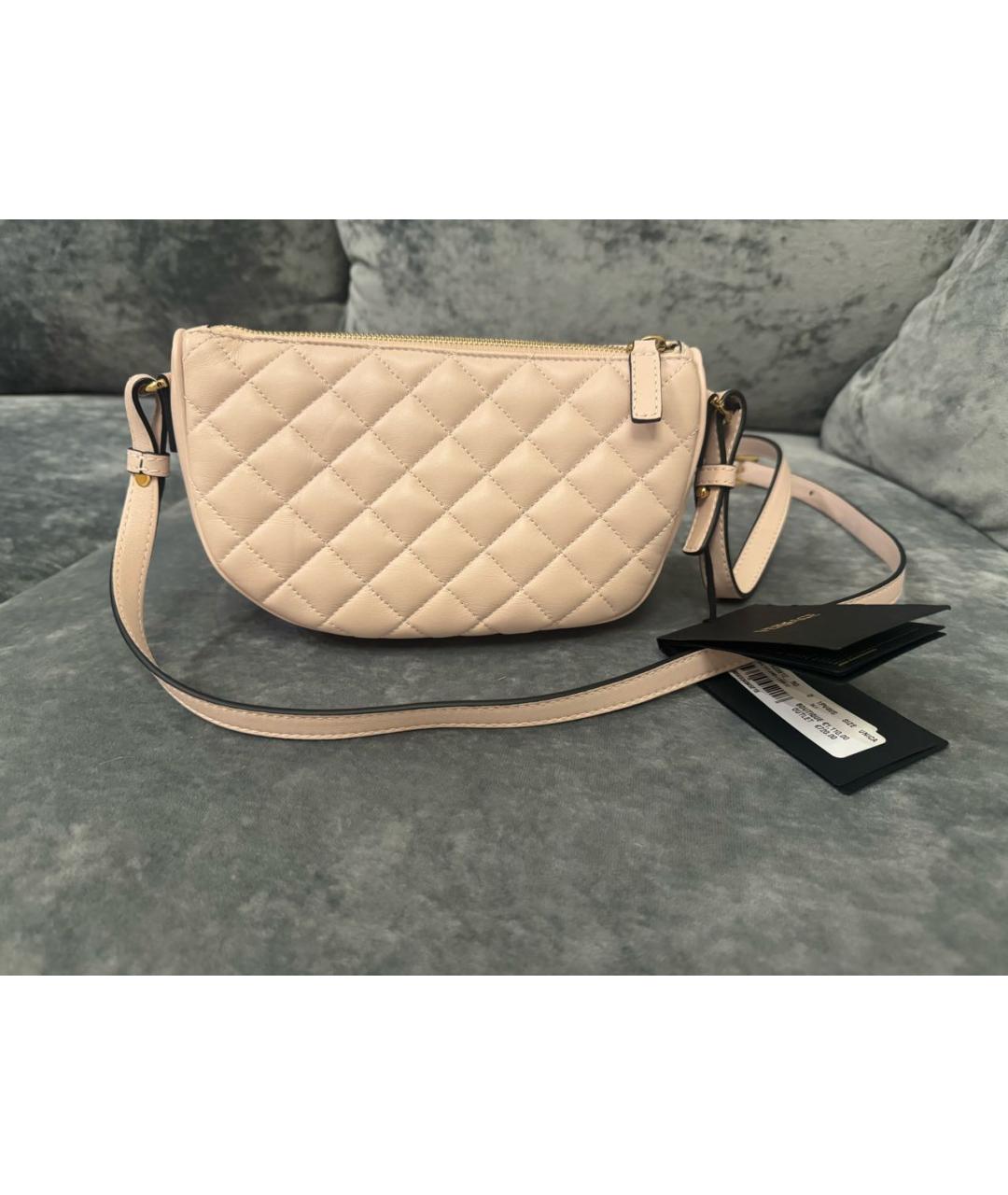 VERSACE Розовая кожаная сумка через плечо, фото 2