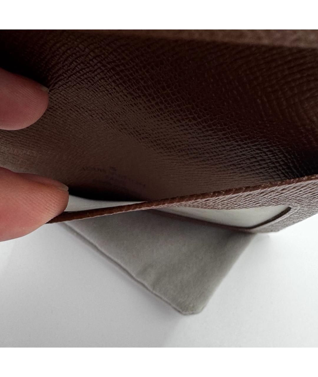 LOUIS VUITTON Коричневый кардхолдер, фото 3