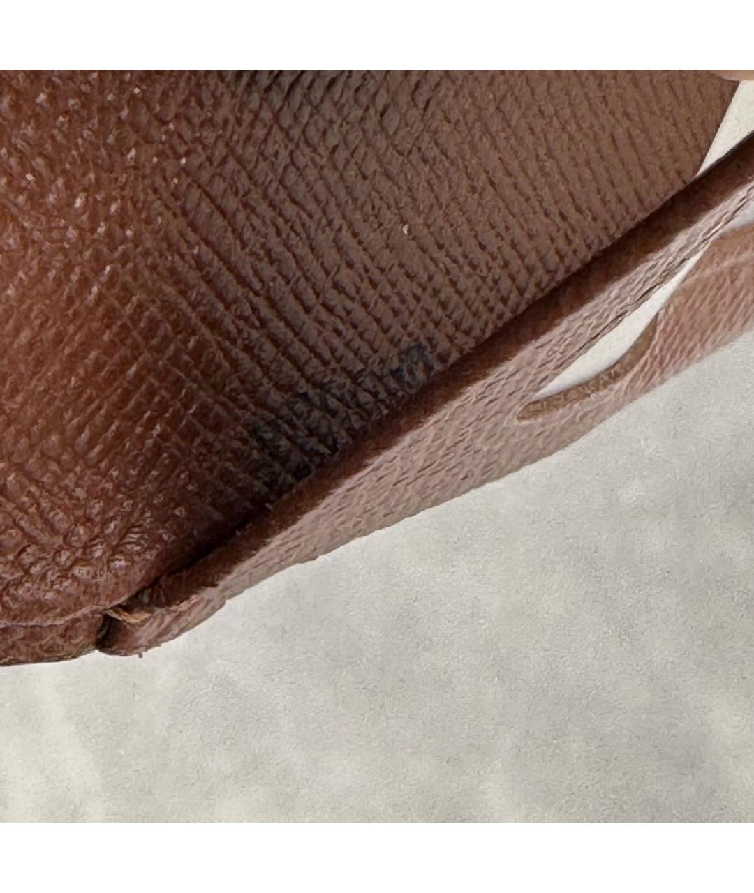 LOUIS VUITTON Коричневый кардхолдер, фото 4