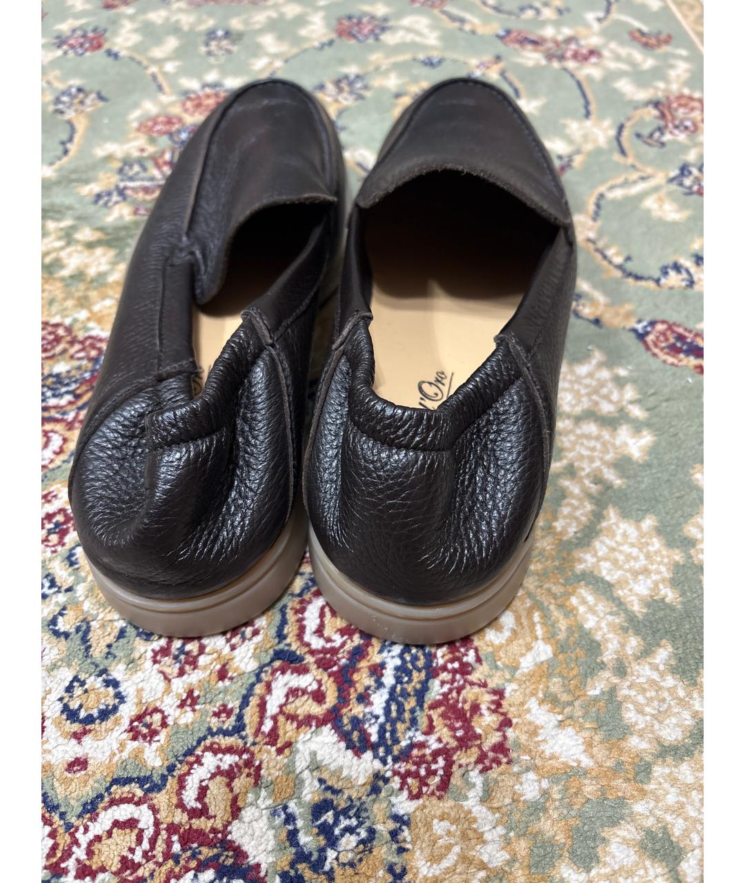 Castello d'Oro Коричневые кожаные лоферы, фото 4