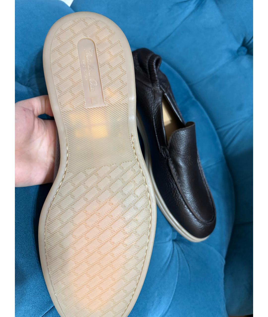 Castello d'Oro Коричневые кожаные лоферы, фото 3