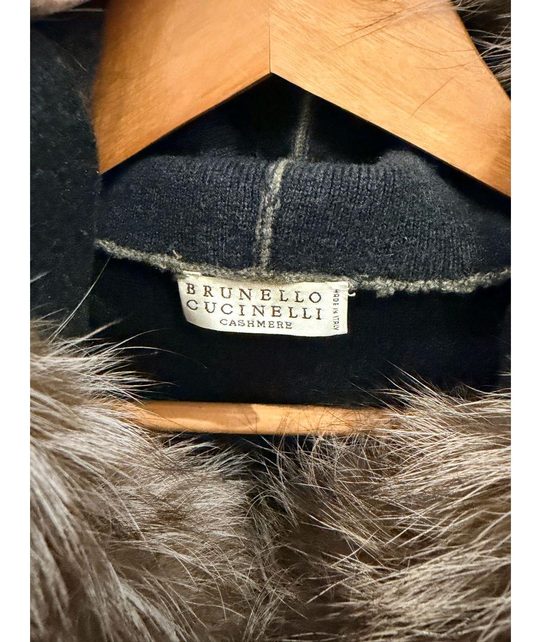 BRUNELLO CUCINELLI Хаки кашемировый кардиган, фото 4