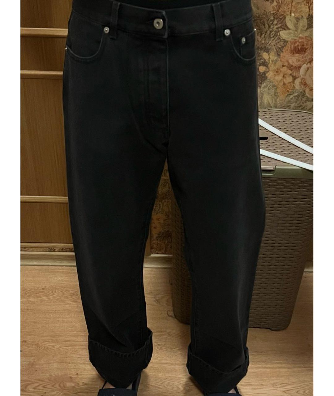 HERON PRESTON Черные хлопковые прямые джинсы, фото 6