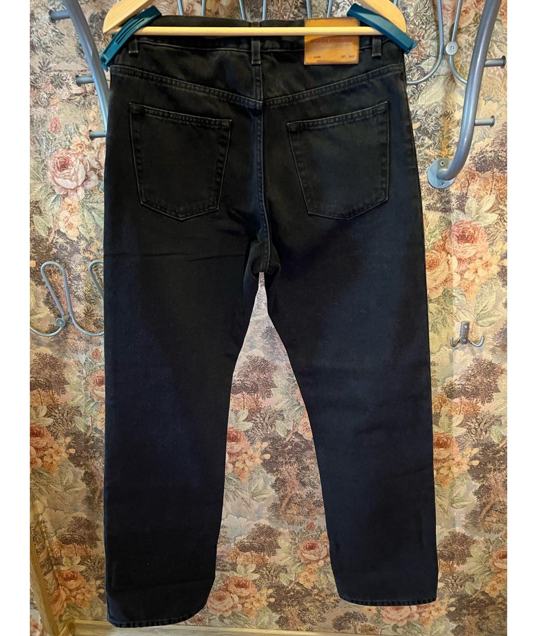 HERON PRESTON Черные хлопковые прямые джинсы, фото 2