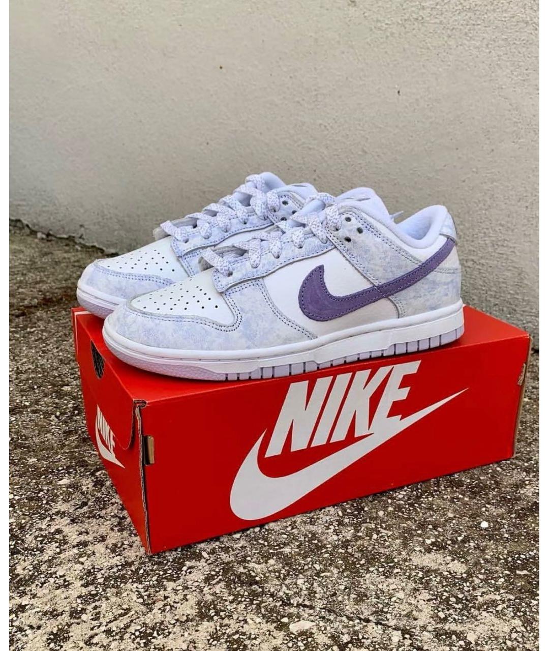 NIKE Фиолетовые кожаные кроссовки, фото 2