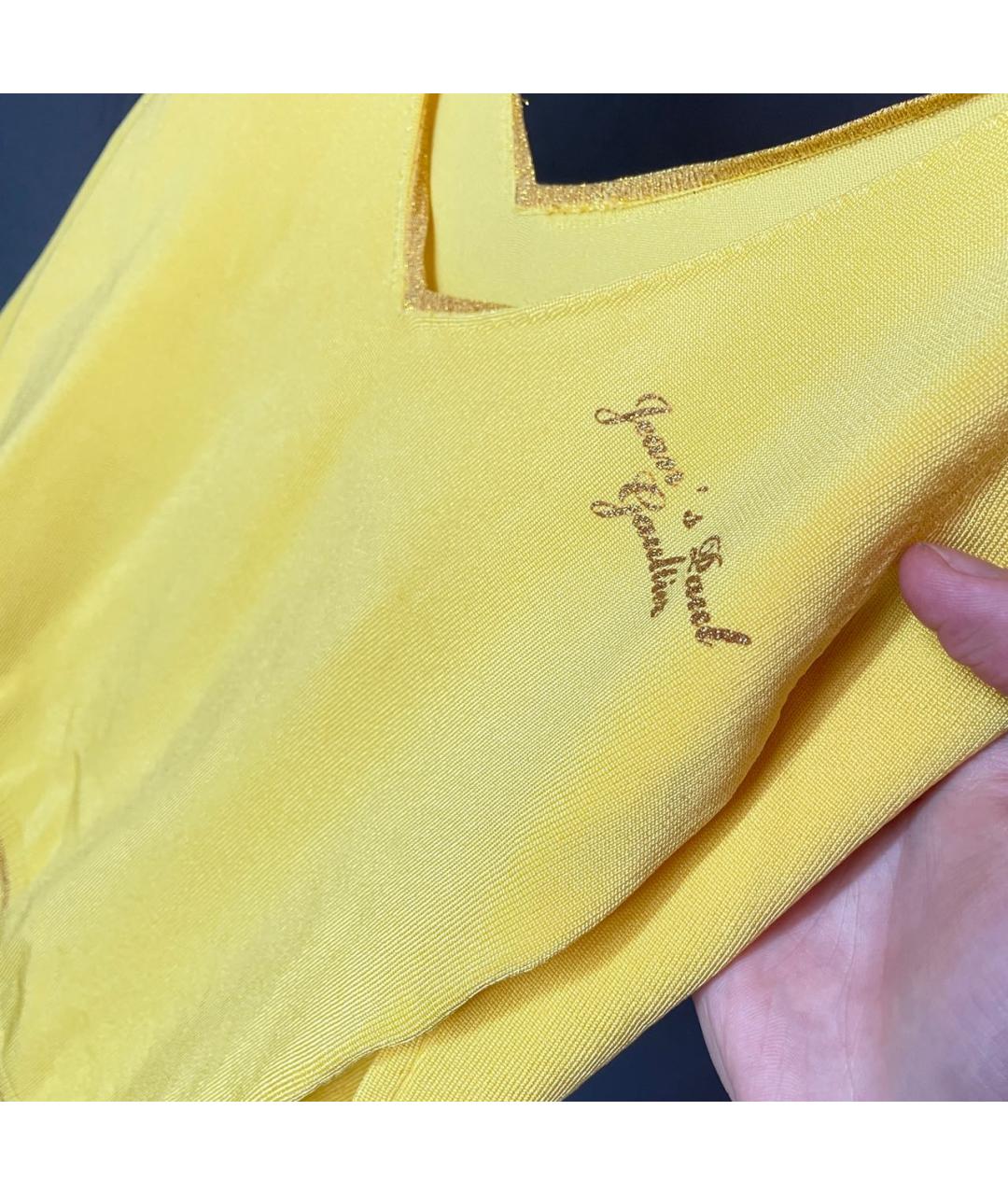 JEAN PAUL GAULTIER Желтый вискозный джемпер / свитер, фото 4