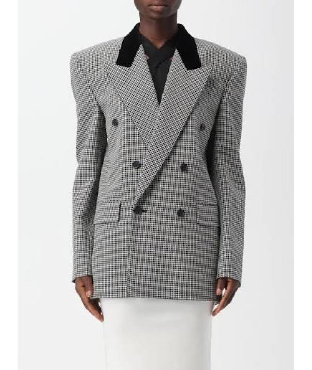 SAINT LAURENT Шерстяной жакет/пиджак, фото 6