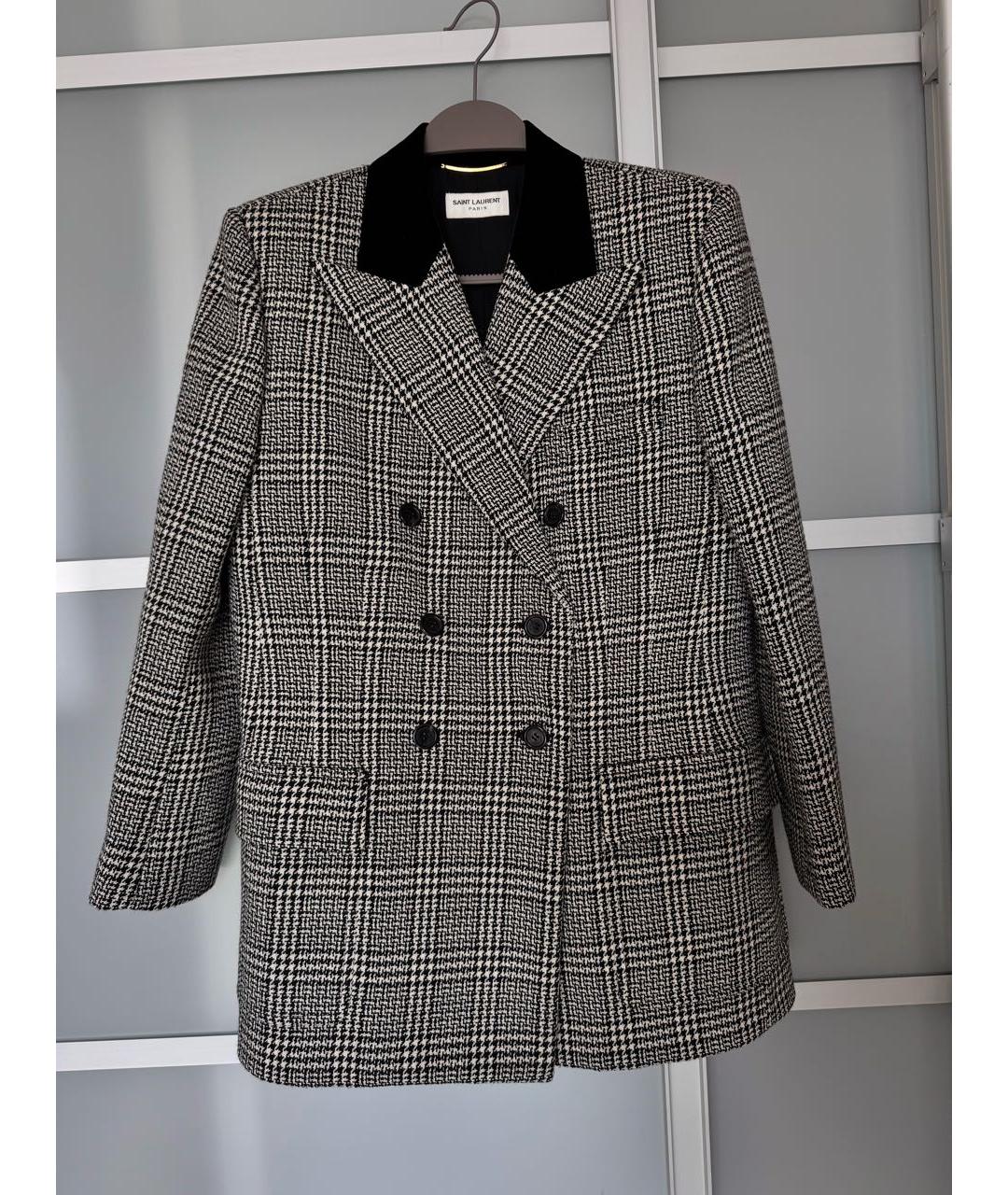 SAINT LAURENT Шерстяной жакет/пиджак, фото 5