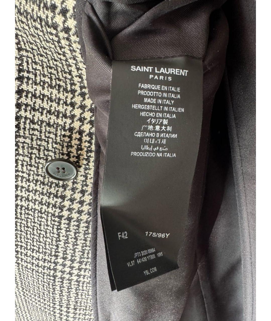 SAINT LAURENT Шерстяной жакет/пиджак, фото 7