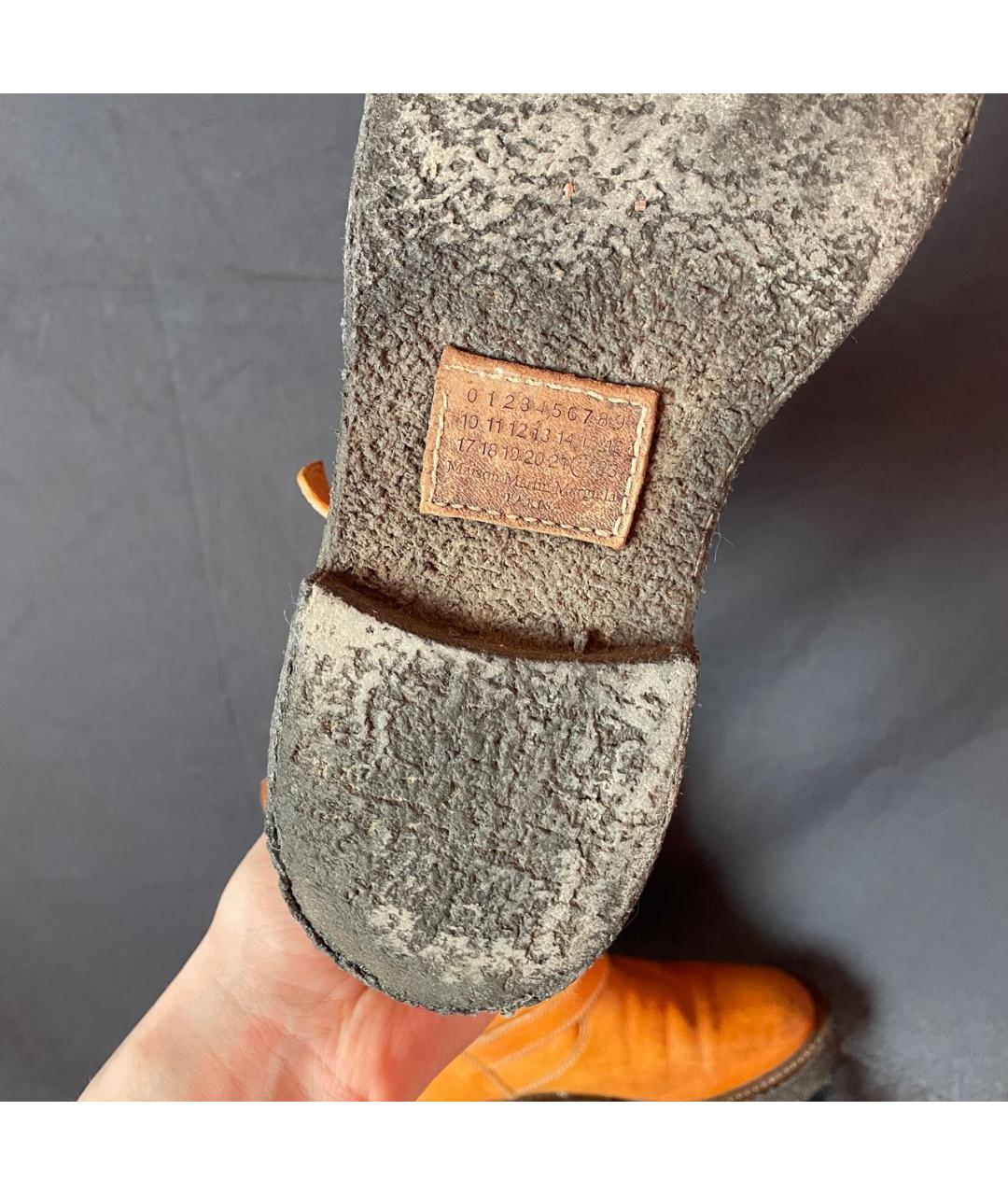 MAISON MARGIELA Кожаные полусапоги, фото 7