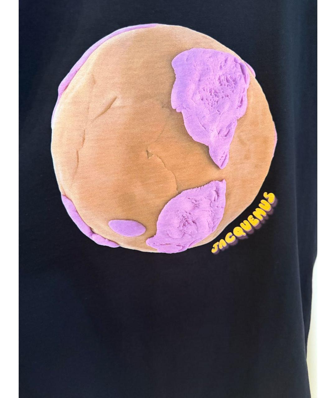 JACQUEMUS Черная хлопковая футболка, фото 5