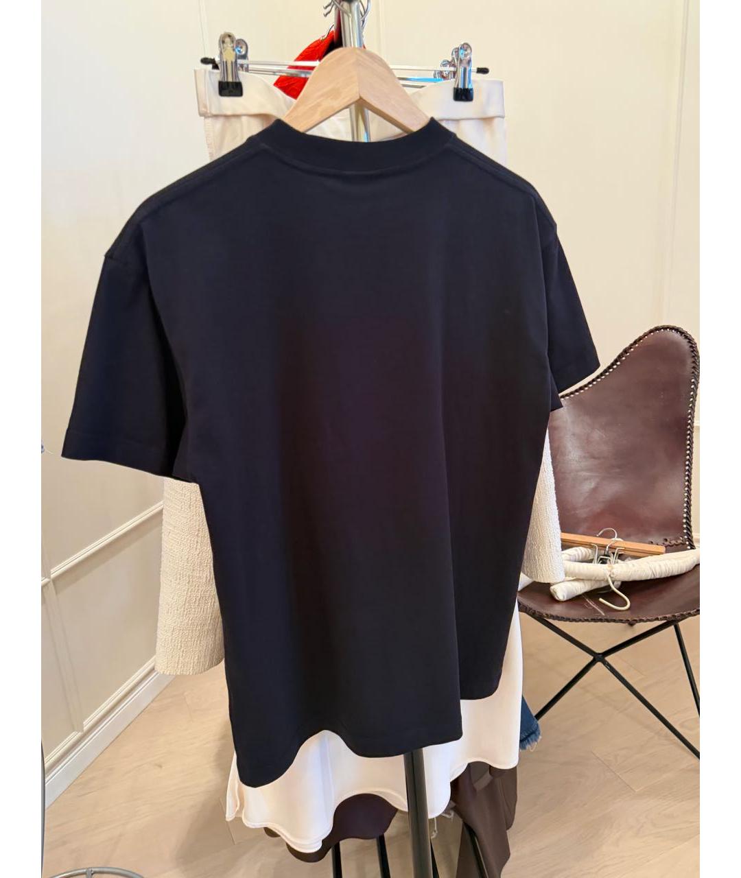 JACQUEMUS Черная хлопковая футболка, фото 2