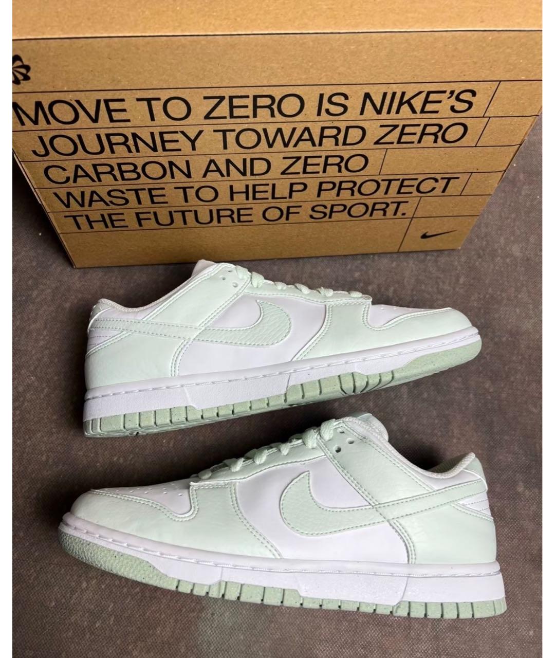 NIKE Бирюзовые кожаные кроссовки, фото 2