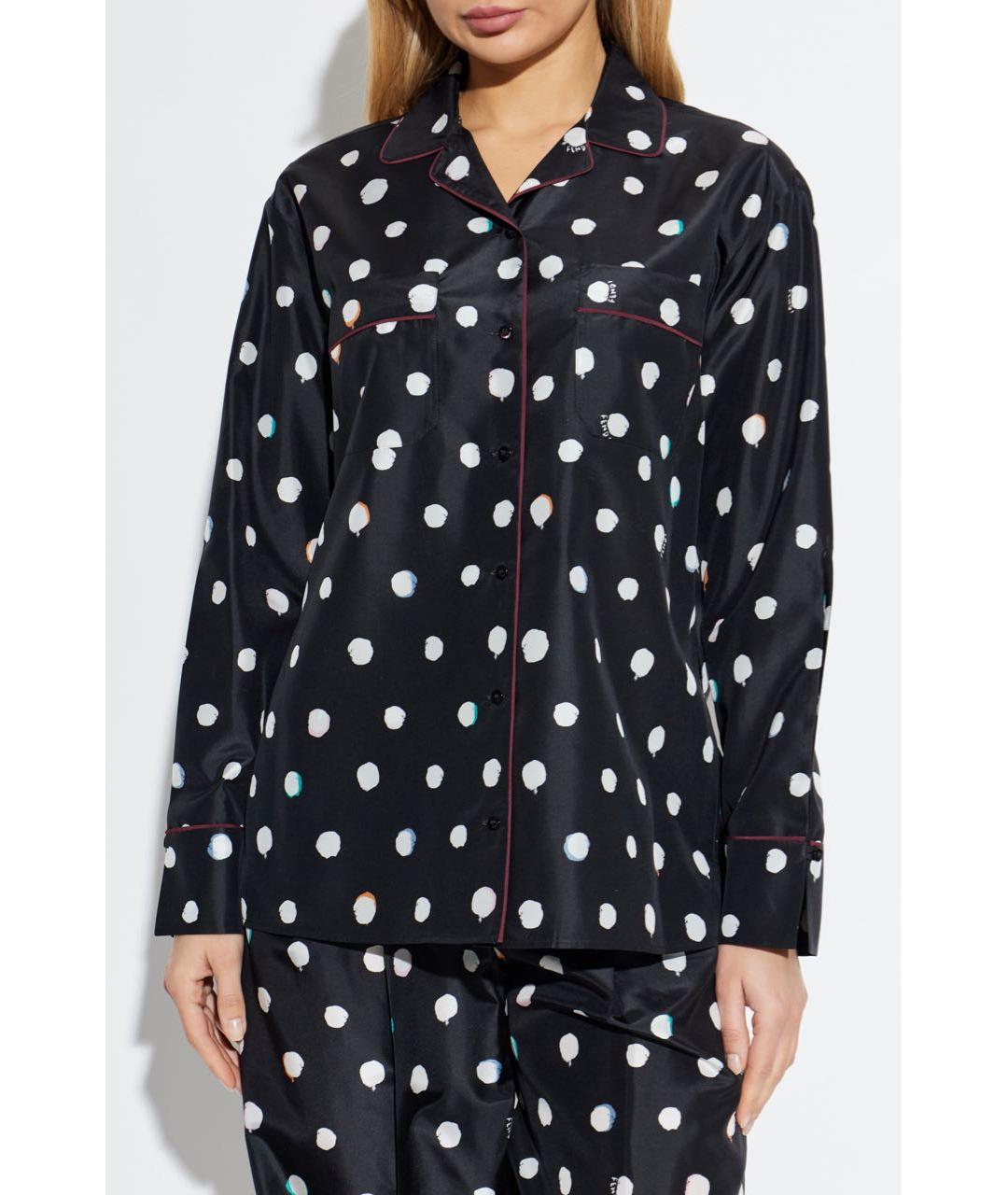 FENDI Черный шелковый костюм с брюками, фото 4