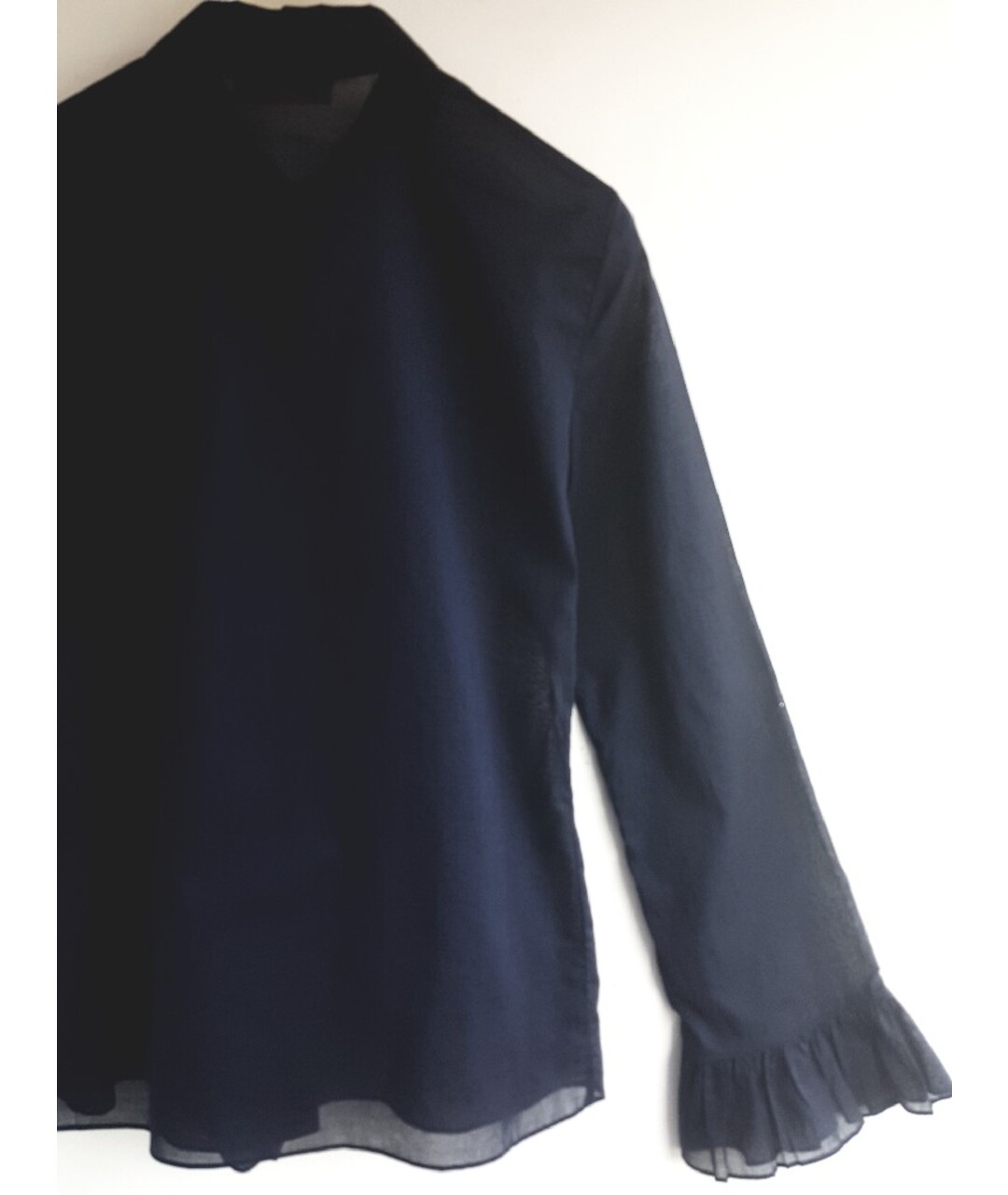 TORY BURCH Темно-синяя хлопковая рубашка, фото 5