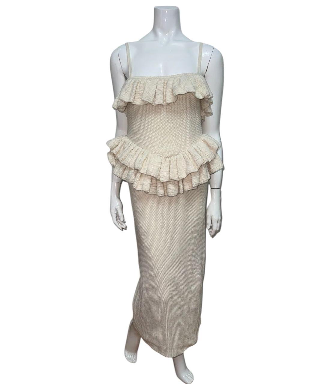 ROTATE Бежевое вечернее платье, фото 9