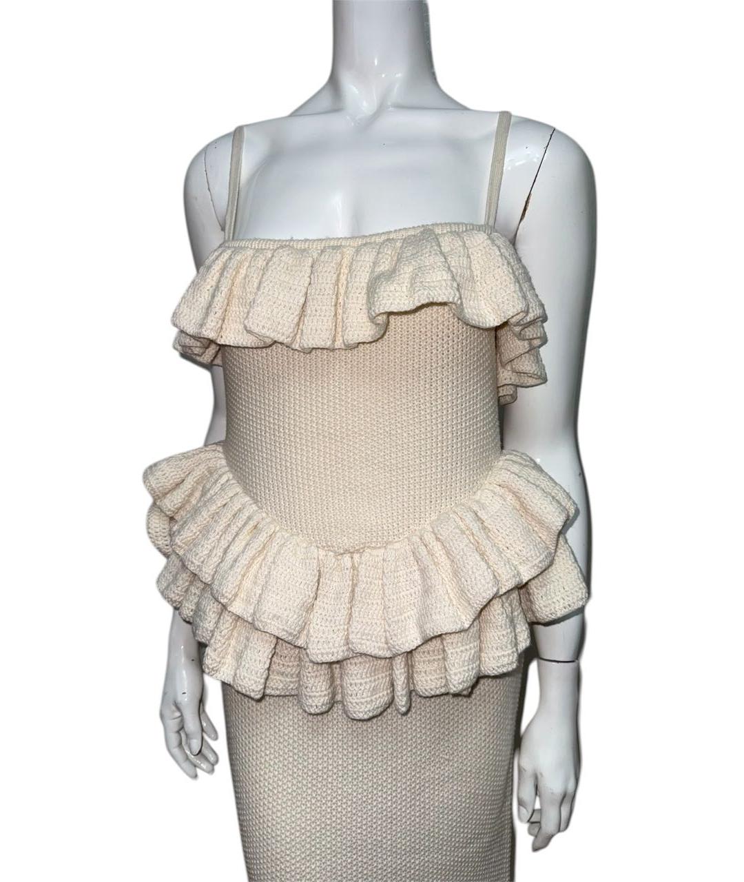 ROTATE Бежевое вечернее платье, фото 2