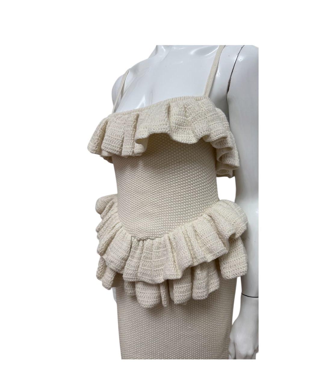 ROTATE Бежевое вечернее платье, фото 4