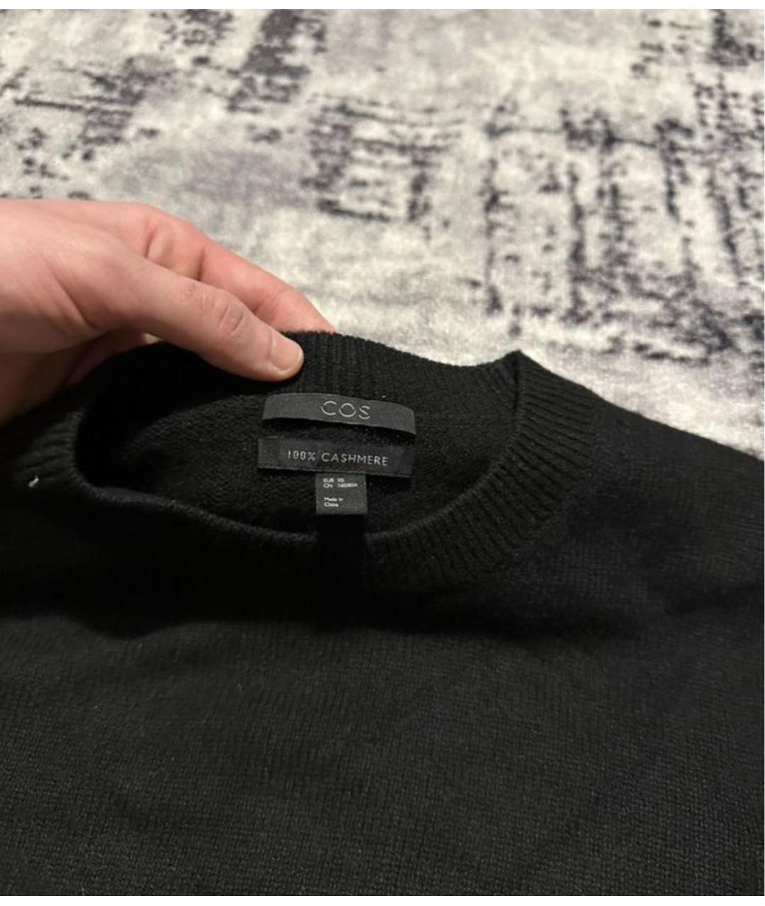 COS Черный кашемировый джемпер / свитер, фото 3