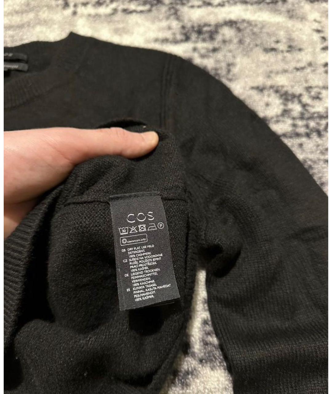 COS Черный кашемировый джемпер / свитер, фото 4