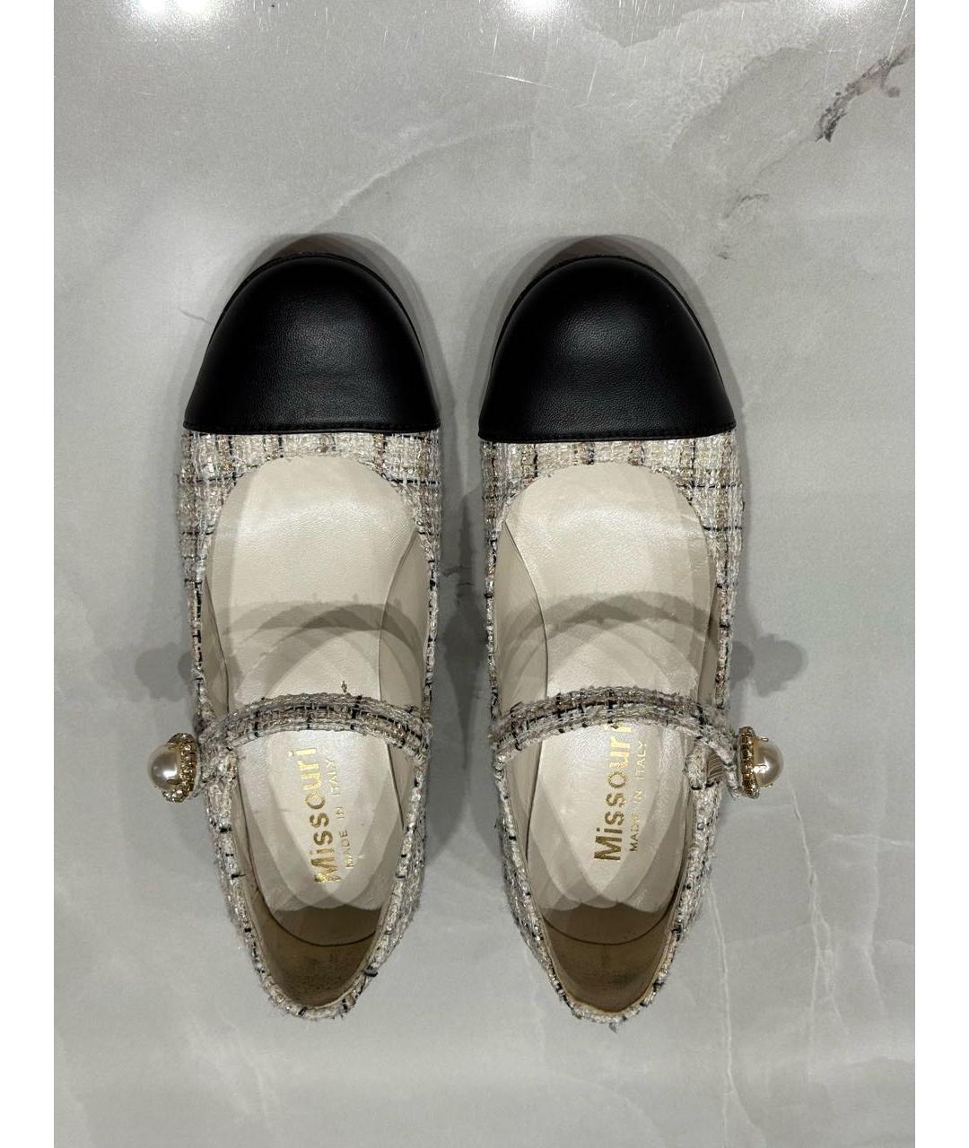 M MISSONI Белые кожаные туфли, фото 3