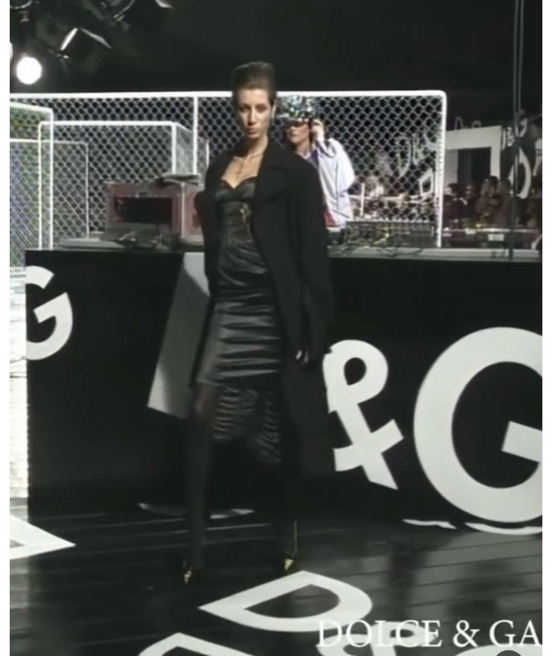 DOLCE&GABBANA Черное полиэстеровое вечернее платье, фото 7