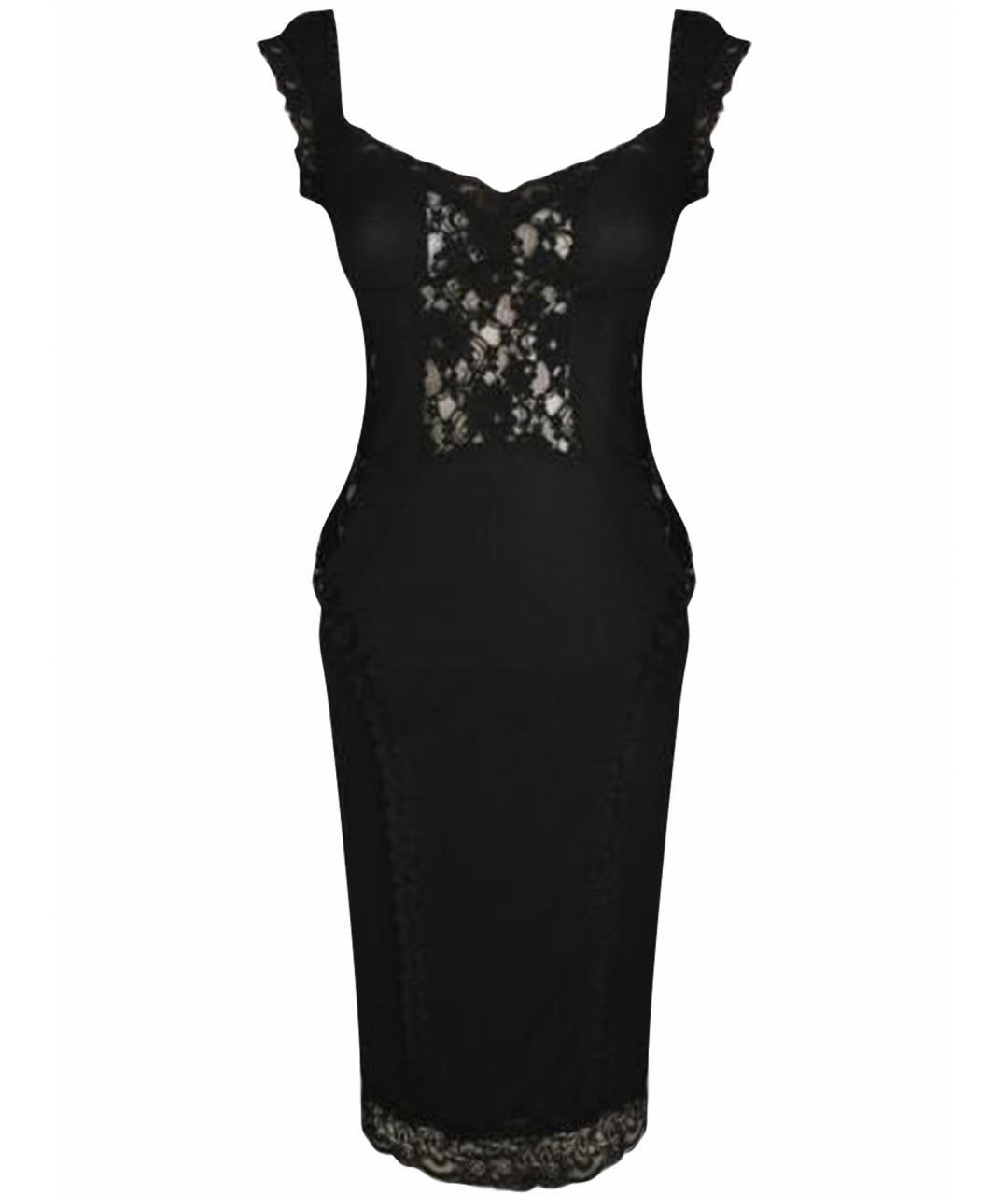 DOLCE&GABBANA Черное полиэстеровое вечернее платье, фото 1