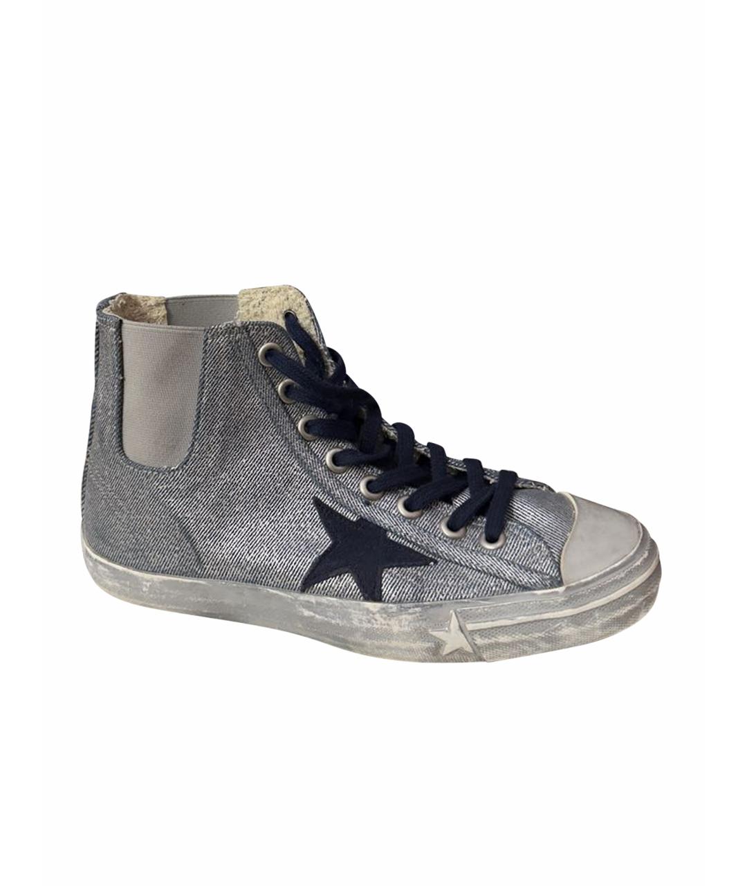 GOLDEN GOOSE DELUXE BRAND Серебряные кеды, фото 1