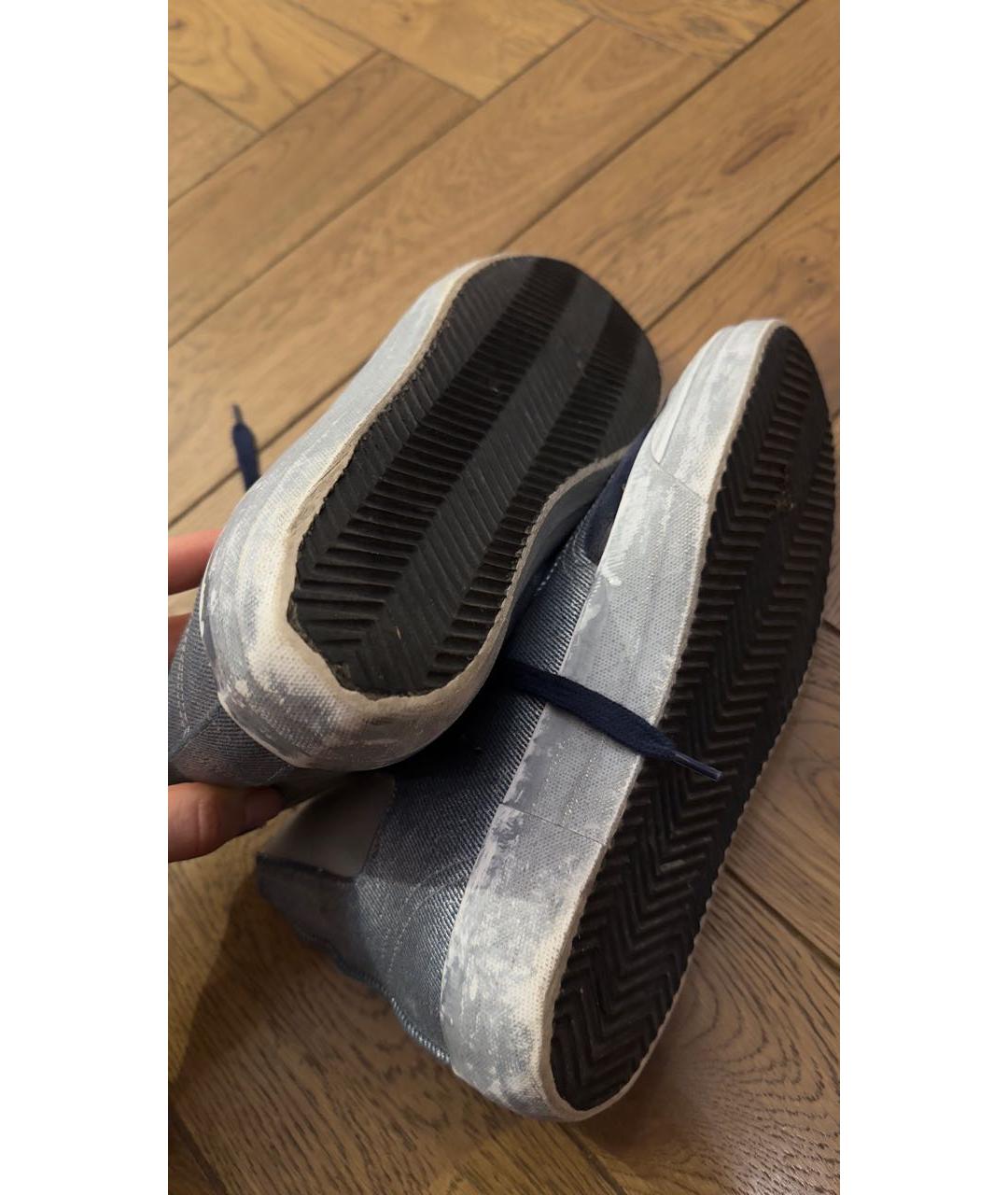 GOLDEN GOOSE DELUXE BRAND Серебряные кеды, фото 4