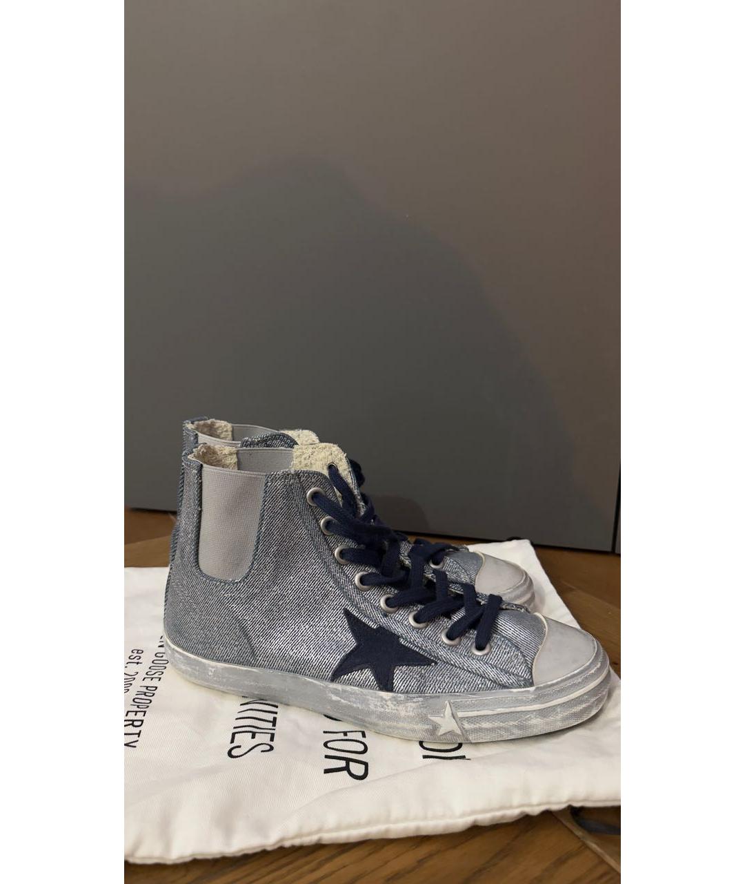 GOLDEN GOOSE DELUXE BRAND Серебряные кеды, фото 5