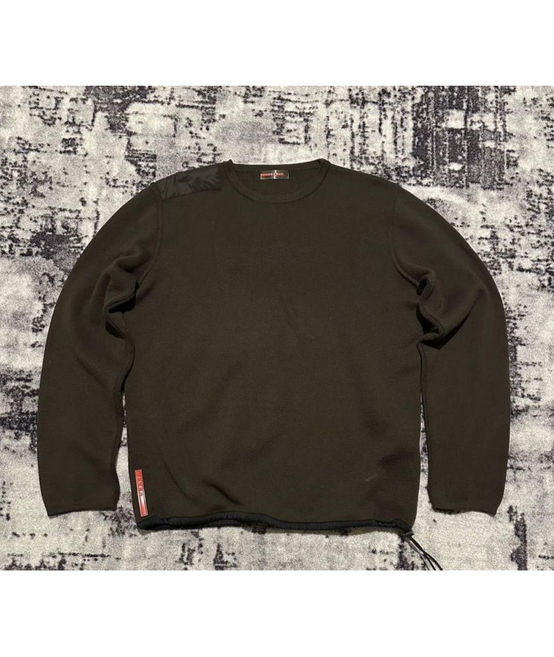 PRADA Коричневый шерстяной джемпер / свитер, фото 8