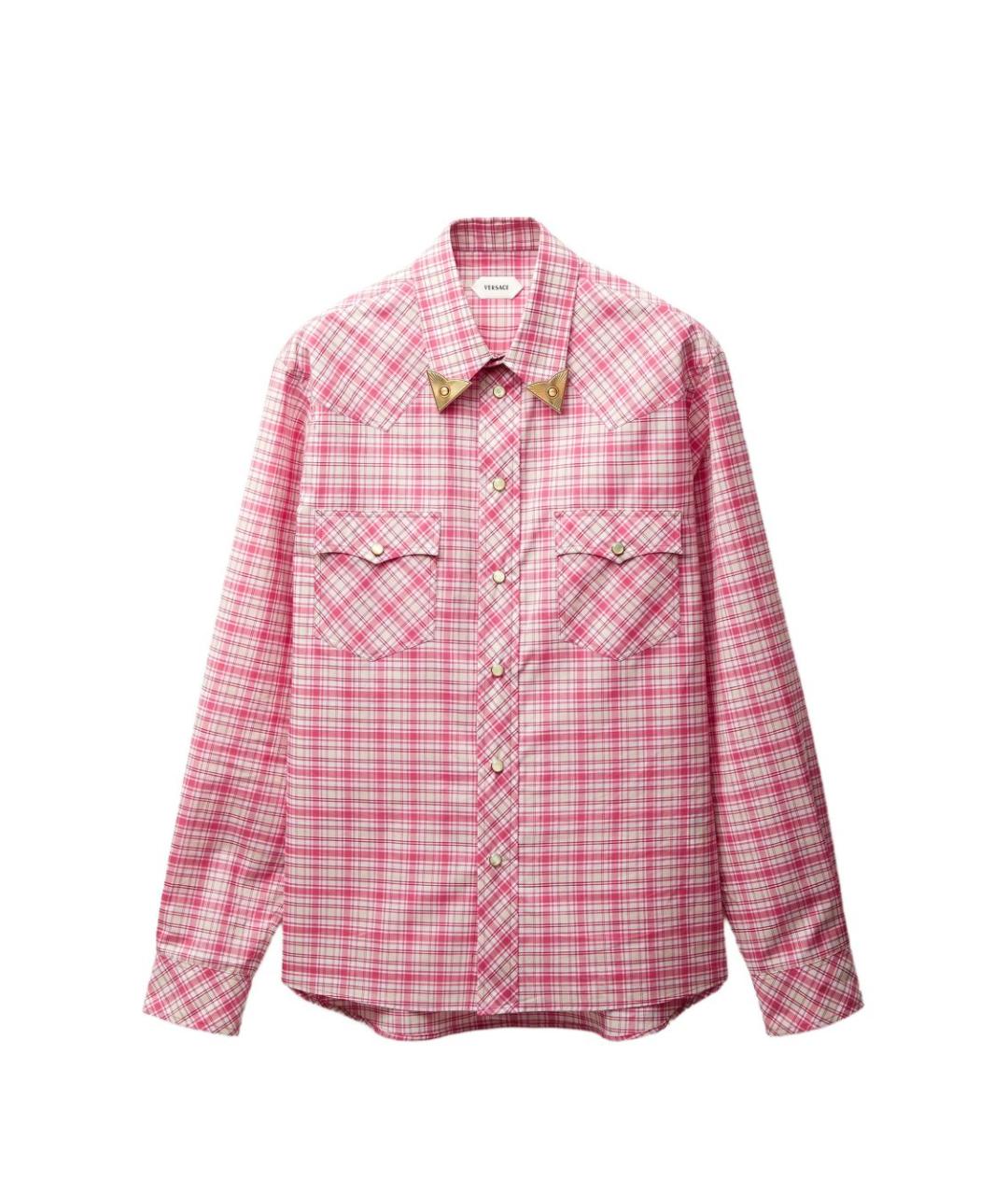 VERSACE Мульти хлопковая кэжуал рубашка, фото 1